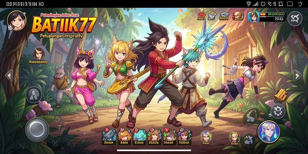 Tangkapan layar gameplay BATIK77 yang menampilkan aksi seru dalam dunia Anime.