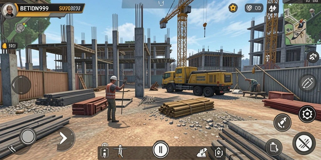 Tampilan gameplay BETON999 yang realistis dan menantang.