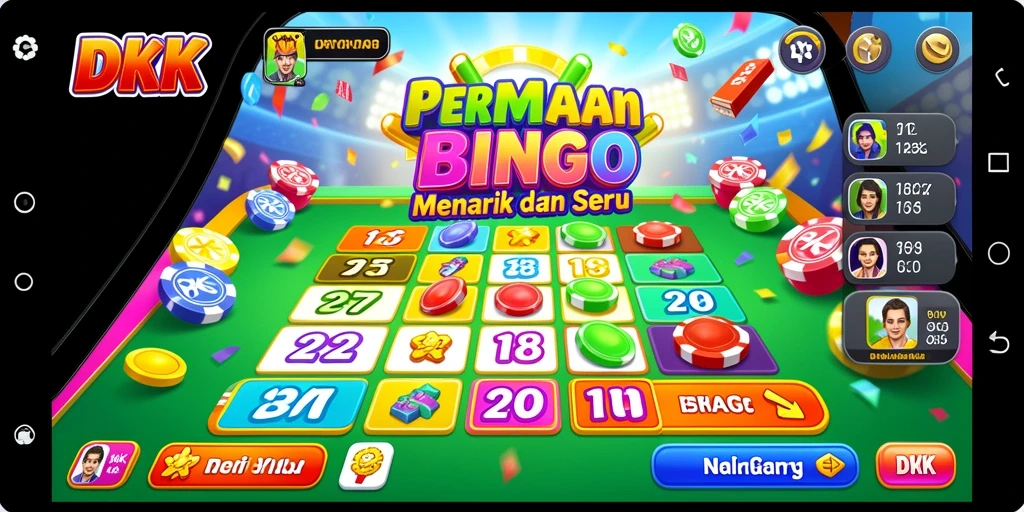 Screenshot gameplay DKK yang seru dalam permainan Bingo.