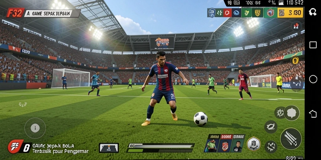 Tampilan gameplay F32 dengan aksi seru di lapangan.