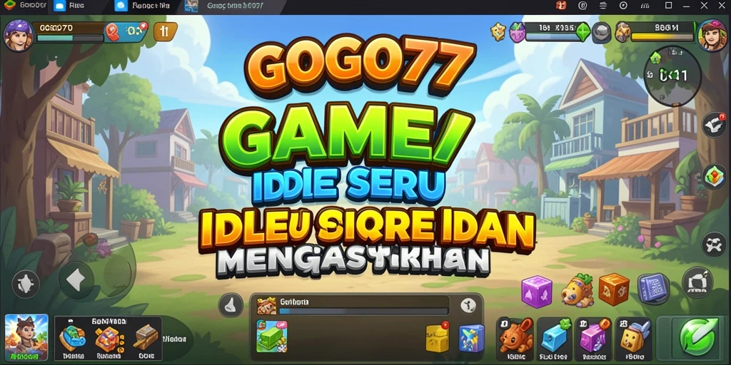 Tampilan gameplay GOGO77 dengan karakter yang sedang beraksi.