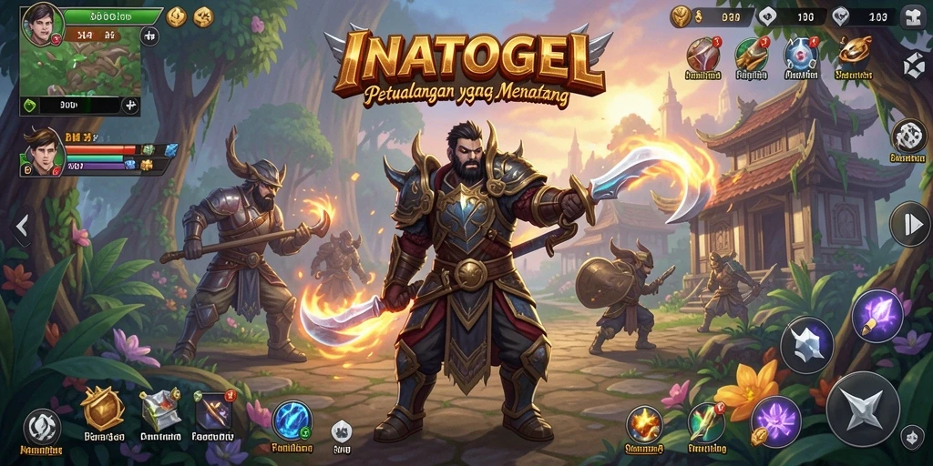 Tampilan gameplay seru dan interaktif dari INATOGEL.