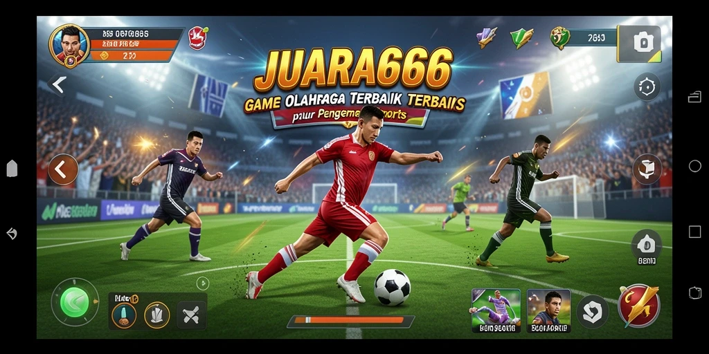 Tampilan gameplay JUARA666 yang menegangkan di arena olahraga.