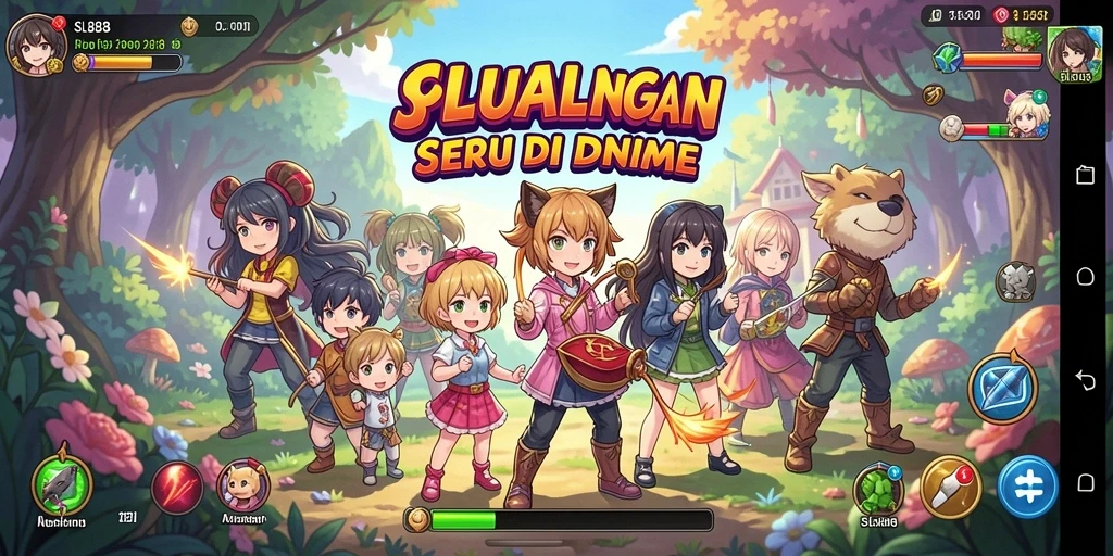 Tampilan menarik dari gameplay SL888 dengan karakter Anime.